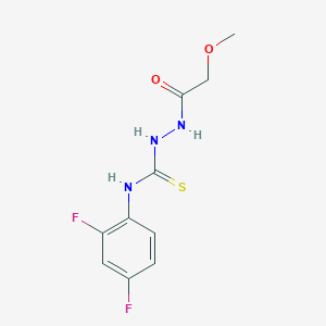 N-(2,4-difluorophenyl)-2-(methoxyacetyl)hydrazinecarbothioamide