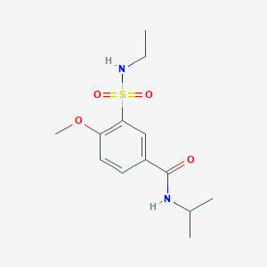 3-(ethylsulfamoyl)-4-methoxy-N-(propan-2-yl)benzamide