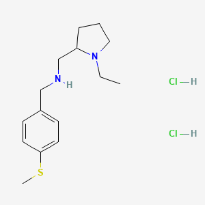 molecular formula C15H26Cl2N2S B4637209 [(1-ethyl-2-pyrrolidinyl)methyl][4-(methylthio)benzyl]amine dihydrochloride 