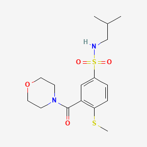 N-isobutyl-4-(methylthio)-3-(4-morpholinylcarbonyl)benzenesulfonamide