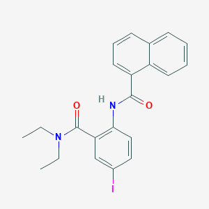 N-[2-(diethylcarbamoyl)-4-iodophenyl]naphthalene-1-carboxamide