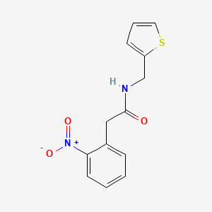 molecular formula C13H12N2O3S B4637301 2-(2-nitrophenyl)-N-(thiophen-2-ylmethyl)acetamide 