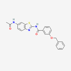 N-[6-(acetylamino)-1,3-benzothiazol-2-yl]-3-(benzyloxy)benzamide