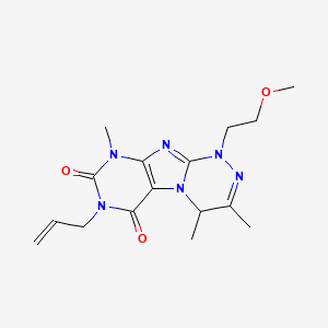 1-(2-methoxyethyl)-3,4,9-trimethyl-7-prop-2-enyl-4H-purino[8,7-c][1,2,4]triazine-6,8-dione