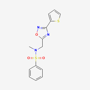 N-methyl-N-{[3-(2-thienyl)-1,2,4-oxadiazol-5-yl]methyl}benzenesulfonamide