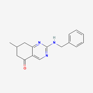 2-(benzylamino)-7-methyl-7,8-dihydroquinazolin-5(6H)-one