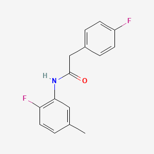 molecular formula C15H13F2NO B4637399 N-(2-fluoro-5-methylphenyl)-2-(4-fluorophenyl)acetamide 