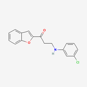 1-(1-Benzofuran-2-yl)-3-(3-chloroanilino)propan-1-one