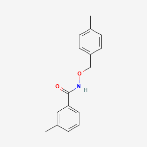 molecular formula C16H17NO2 B4637482 3-methyl-N-[(4-methylbenzyl)oxy]benzamide 