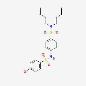 N,N-DIBUTYL-4-(4-METHOXYBENZENESULFONAMIDO)BENZENE-1-SULFONAMIDE