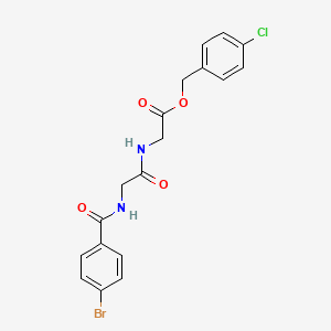 4-chlorobenzyl N-(4-bromobenzoyl)glycylglycinate