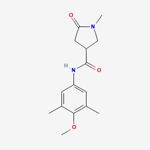 N-(4-methoxy-3,5-dimethylphenyl)-1-methyl-5-oxo-3-pyrrolidinecarboxamide