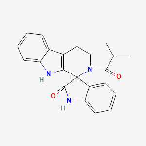 molecular formula C22H21N3O2 B4637585 2-(2-methylpropanoyl)-2,3,4,9-tetrahydrospiro[beta-carboline-1,3'-indol]-2'(1'H)-one 