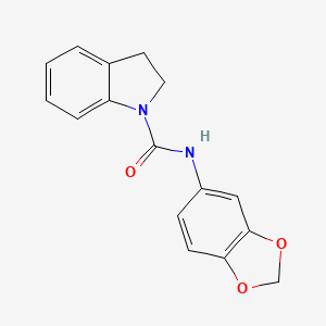 N-(1,3-BENZODIOXOL-5-YL)-1-INDOLINECARBOXAMIDE