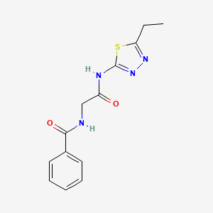 N-{2-[(5-ethyl-1,3,4-thiadiazol-2-yl)amino]-2-oxoethyl}benzamide