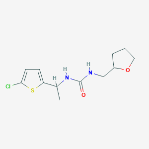 1-[1-(5-Chlorothiophen-2-yl)ethyl]-3-(tetrahydrofuran-2-ylmethyl)urea