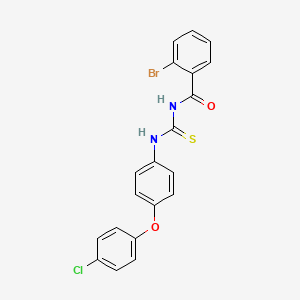 2-bromo-N-({[4-(4-chlorophenoxy)phenyl]amino}carbonothioyl)benzamide