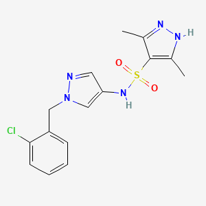 N~4~-[1-(2-CHLOROBENZYL)-1H-PYRAZOL-4-YL]-3,5-DIMETHYL-1H-PYRAZOLE-4-SULFONAMIDE