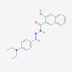 molecular formula C22H23N3O2 B463775 N'-[4-(diethylamino)benzylidene]-3-hydroxy-2-naphthohydrazide CAS No. 312525-42-1