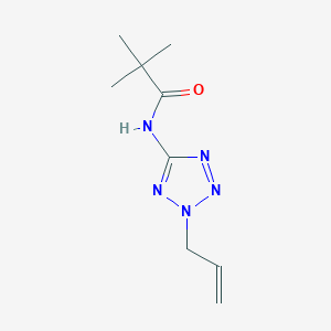 molecular formula C9H15N5O B4637751 N-(2-allyl-2H-tetrazol-5-yl)-2,2-dimethylpropanamide 