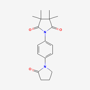 3,3,4,4-tetramethyl-1-[4-(2-oxo-1-pyrrolidinyl)phenyl]-2,5-pyrrolidinedione