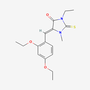 5-(2,4-diethoxybenzylidene)-3-ethyl-1-methyl-2-thioxo-4-imidazolidinone