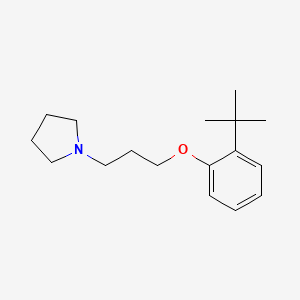 1-[3-(2-tert-butylphenoxy)propyl]pyrrolidine