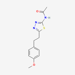 N-{5-[2-(4-methoxyphenyl)ethyl]-1,3,4-thiadiazol-2-yl}acetamide