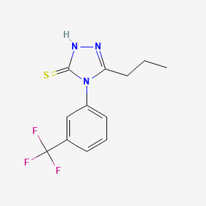 5-propyl-4-[3-(trifluoromethyl)phenyl]-4H-1,2,4-triazole-3-thiol