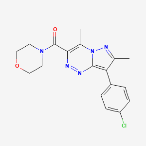 [8-(4-Chlorophenyl)-4,7-dimethylpyrazolo[5,1-c][1,2,4]triazin-3-yl](morpholin-4-yl)methanone