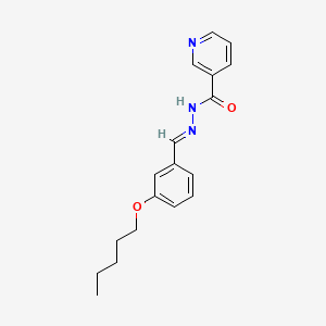 molecular formula C18H21N3O2 B4637866 N'-[3-(pentyloxy)benzylidene]nicotinohydrazide 