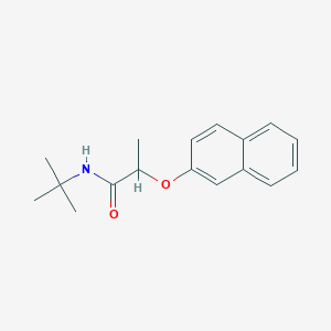 molecular formula C17H21NO2 B4637895 N-(tert-butyl)-2-(2-naphthyloxy)propanamide 