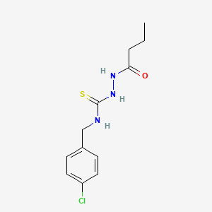 2-butyryl-N-(4-chlorobenzyl)hydrazinecarbothioamide