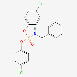 molecular formula C19H16Cl2NO3P B4637964 bis(4-chlorophenyl) benzylamidophosphate 