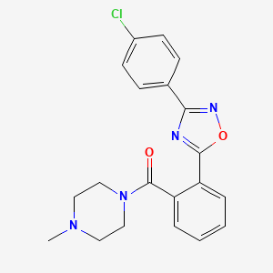 1-{2-[3-(4-chlorophenyl)-1,2,4-oxadiazol-5-yl]benzoyl}-4-methylpiperazine