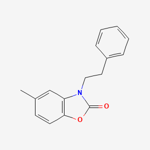 molecular formula C16H15NO2 B4637977 5-Methyl-3-(2-phenylethyl)-1,3-benzoxazol-2-one 