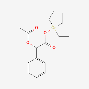 2-oxo-1-phenyl-2-[(triethylgermyl)oxy]ethyl acetate