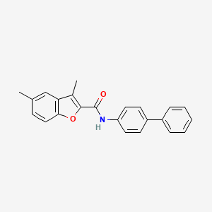 N-4-biphenylyl-3,5-dimethyl-1-benzofuran-2-carboxamide