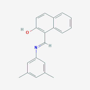 molecular formula C19H17NO B463802 1-{[(3,5-Dimethylphenyl)imino]methyl}-2-naphthol 