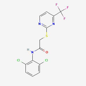 N~1~-(2,6-DICHLOROPHENYL)-2-{[4-(TRIFLUOROMETHYL)-2-PYRIMIDINYL]SULFANYL}ACETAMIDE