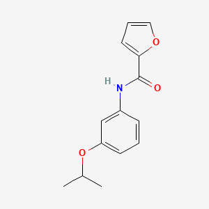 molecular formula C14H15NO3 B4638067 N-[3-(propan-2-yloxy)phenyl]furan-2-carboxamide 