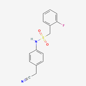 N-[4-(cyanomethyl)phenyl]-1-(2-fluorophenyl)methanesulfonamide