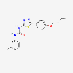 1-[5-(4-Butoxyphenyl)-1,3,4-thiadiazol-2-yl]-3-(3,4-dimethylphenyl)urea