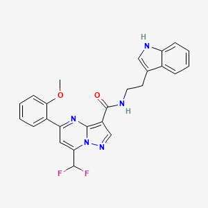 7-(difluoromethyl)-N-[2-(1H-indol-3-yl)ethyl]-5-(2-methoxyphenyl)pyrazolo[1,5-a]pyrimidine-3-carboxamide