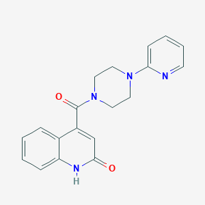 4-[4-(PYRIDIN-2-YL)PIPERAZINE-1-CARBONYL]-1,2-DIHYDROQUINOLIN-2-ONE