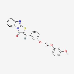 2-{3-[2-(3-methoxyphenoxy)ethoxy]benzylidene}[1,3]thiazolo[3,2-a]benzimidazol-3(2H)-one