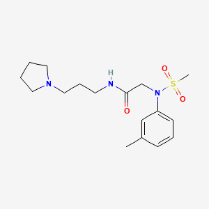 N~2~-(3-methylphenyl)-N~2~-(methylsulfonyl)-N~1~-[3-(1-pyrrolidinyl)propyl]glycinamide