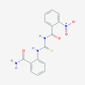 N-[(2-carbamoylphenyl)carbamothioyl]-2-nitrobenzamide