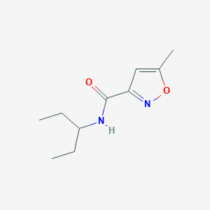 5-methyl-N-(pentan-3-yl)-1,2-oxazole-3-carboxamide