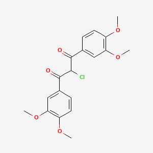 2-Chloro-1,3-bis(3,4-dimethoxyphenyl)propane-1,3-dione